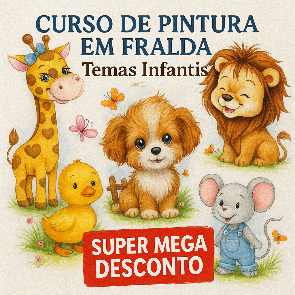 Pintura em Tecido - Tema Infantil