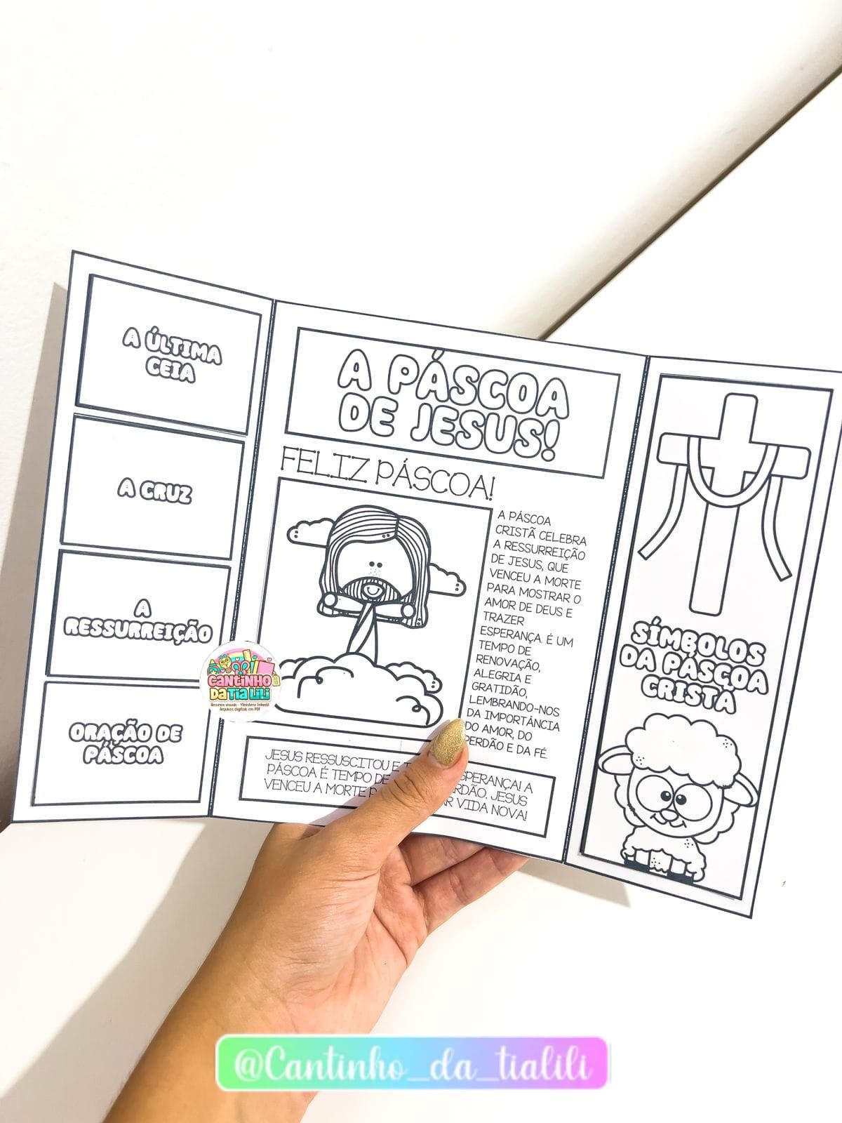 ???? Lapbook Páscoa Cristã ????
