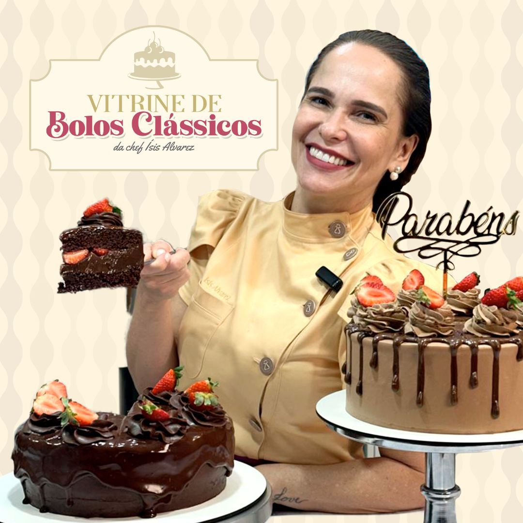 Vitrine de Bolos Clássicos