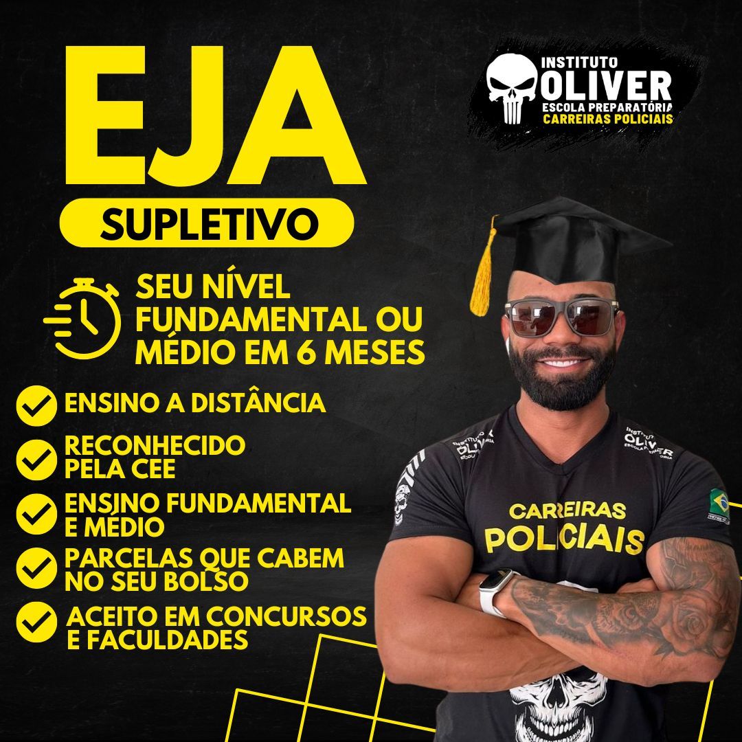 Curso EJA Supletivo - Educação de Jovens Adultos EAD - Ensino Fundamental e ou Médio em 6 meses - Instituto Óliver