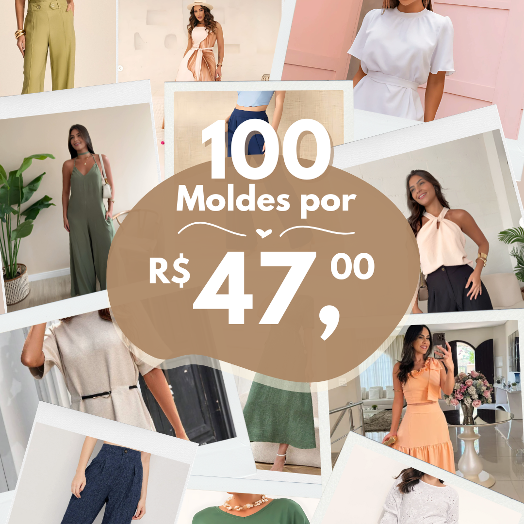 Pacote 100 Moldes Femininos