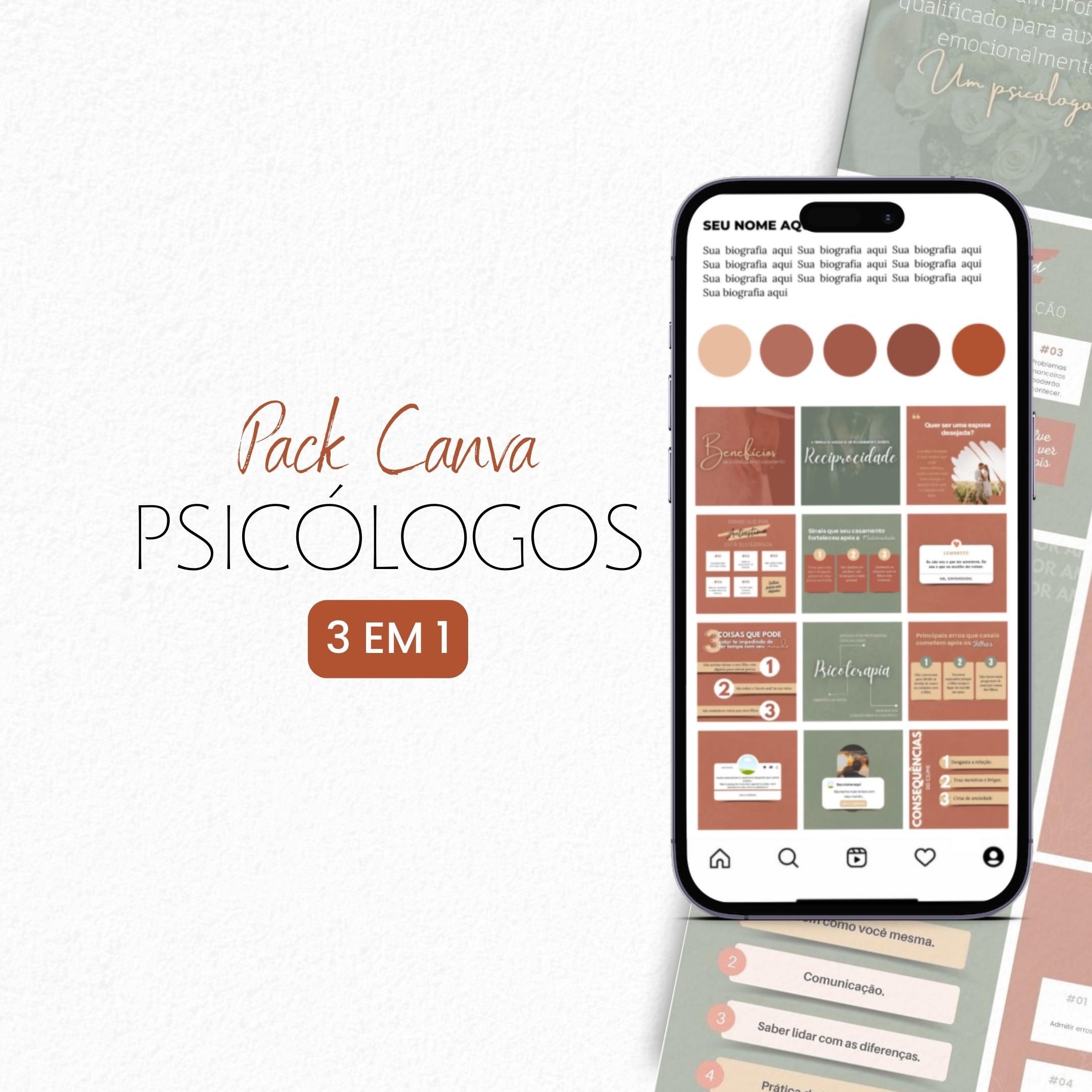 Pack Canva para Psicólogos