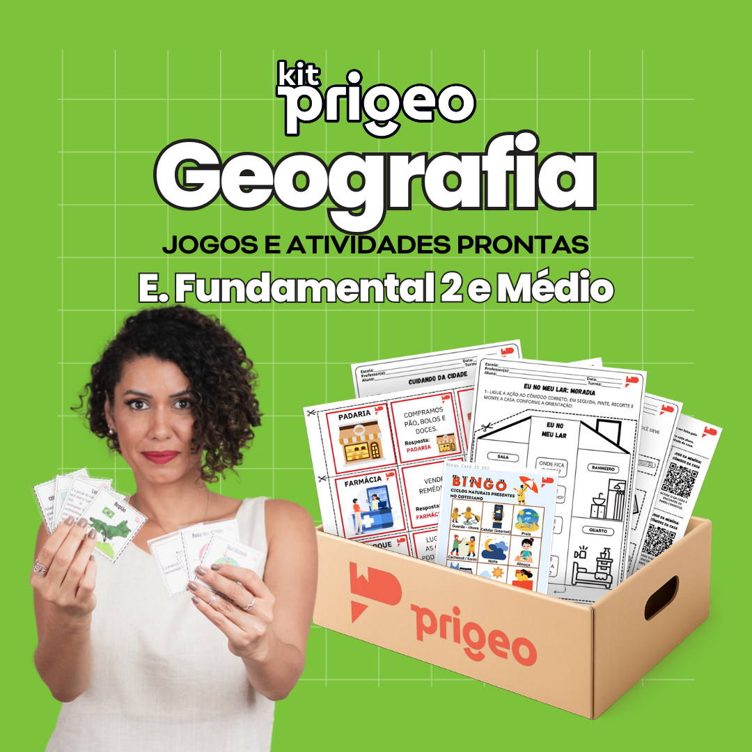 Kit Geografia - Jogos e Atividades Prontas/EF2 e EM
