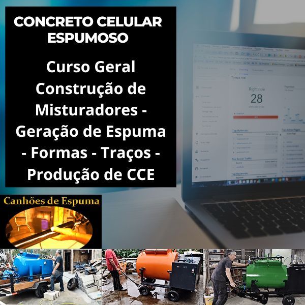 Curso Geral Construção de Misturadores - Geração de Espuma - Formas - Traços - Produção de CCE