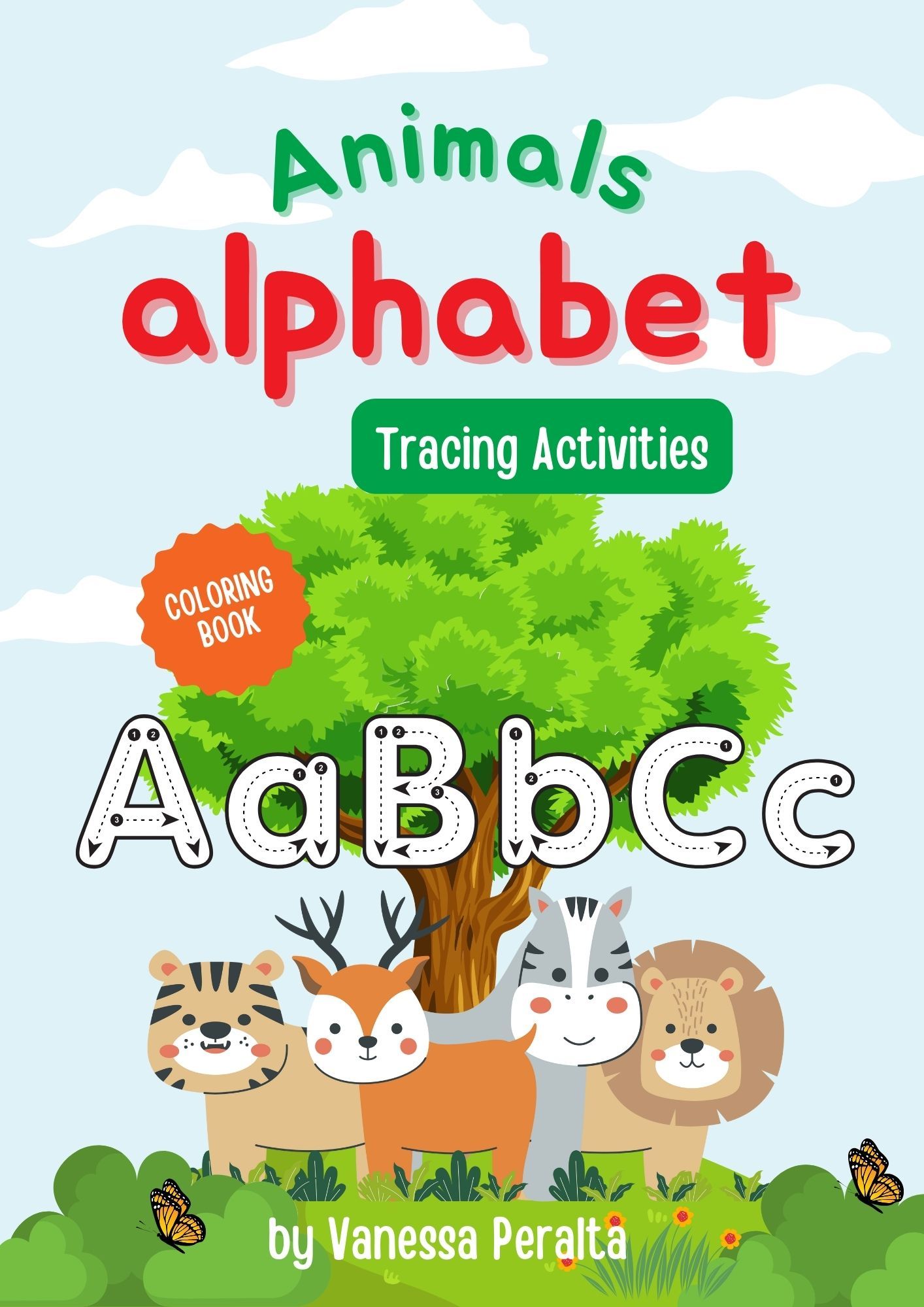 Animal Alphabet Coloring Book