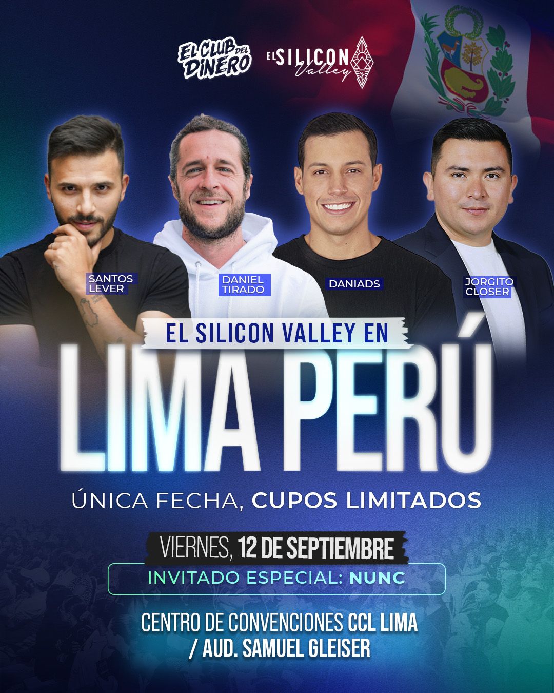 El Silicon Valley y El Club del Dinero en Lima: APRENDE TODAS LAS MULTIPLES FORMAS DE GANAR DINERO EN INTERNET