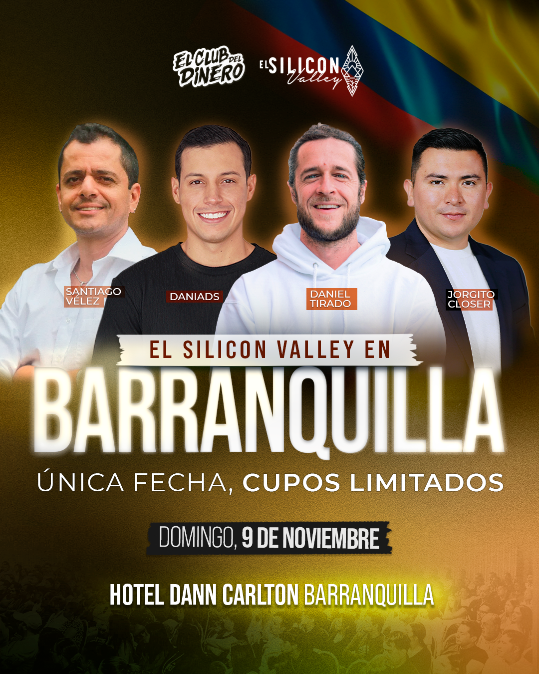 El Silicon Valley y El Club del Dinero en Barranquilla: APRENDE TODAS LAS MULTIPLES FORMAS DE GANAR DINERO EN INTERNET