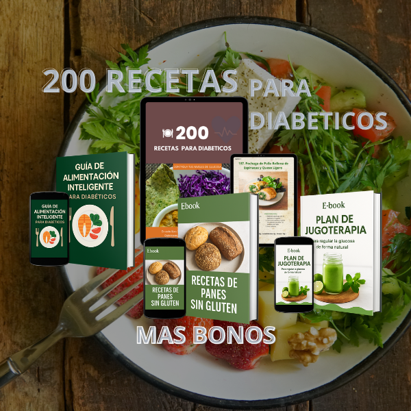 200 Recetas para Diabéticos + Bonos