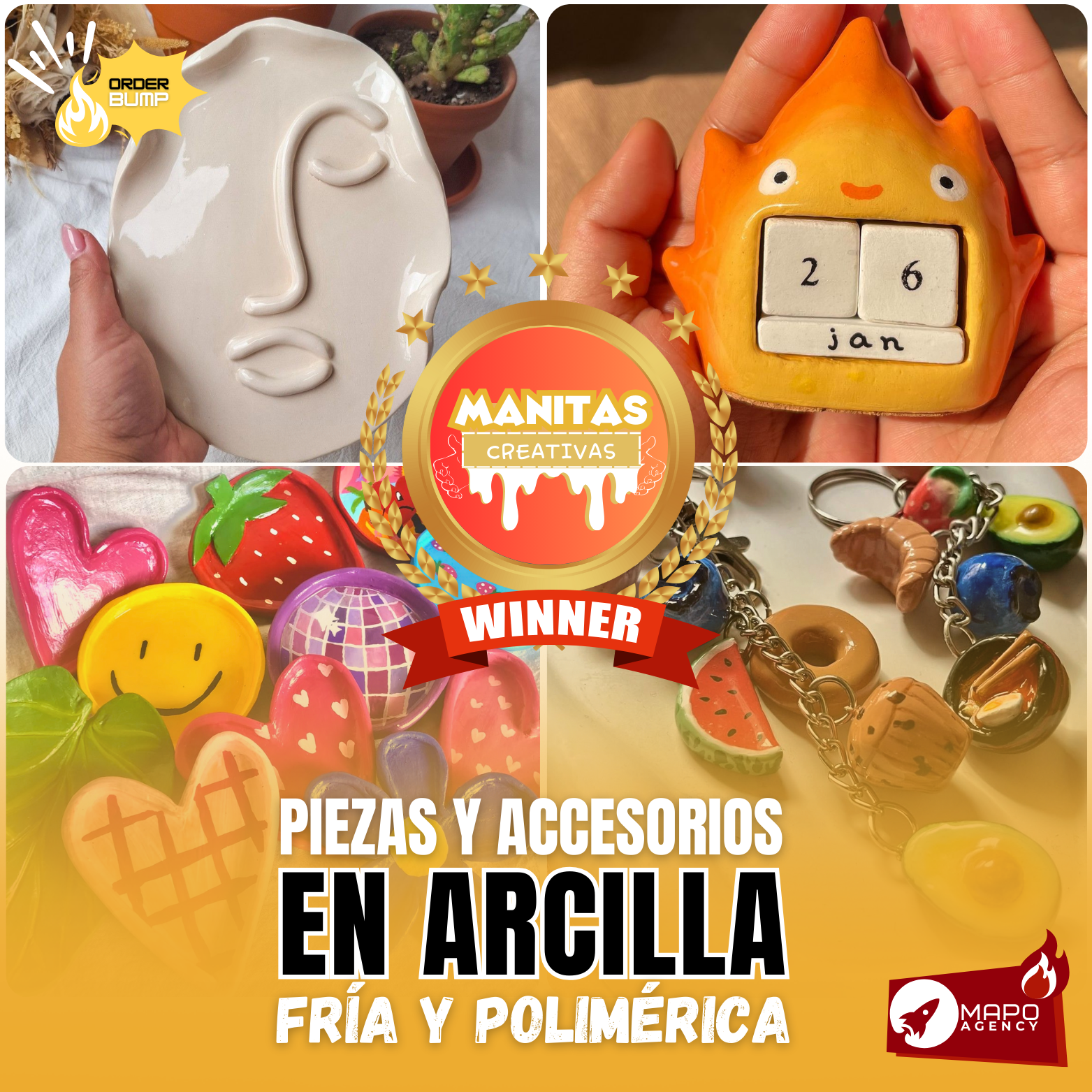 Accesorios en Arcilla Fría y Polimérica OFERTA 2X1