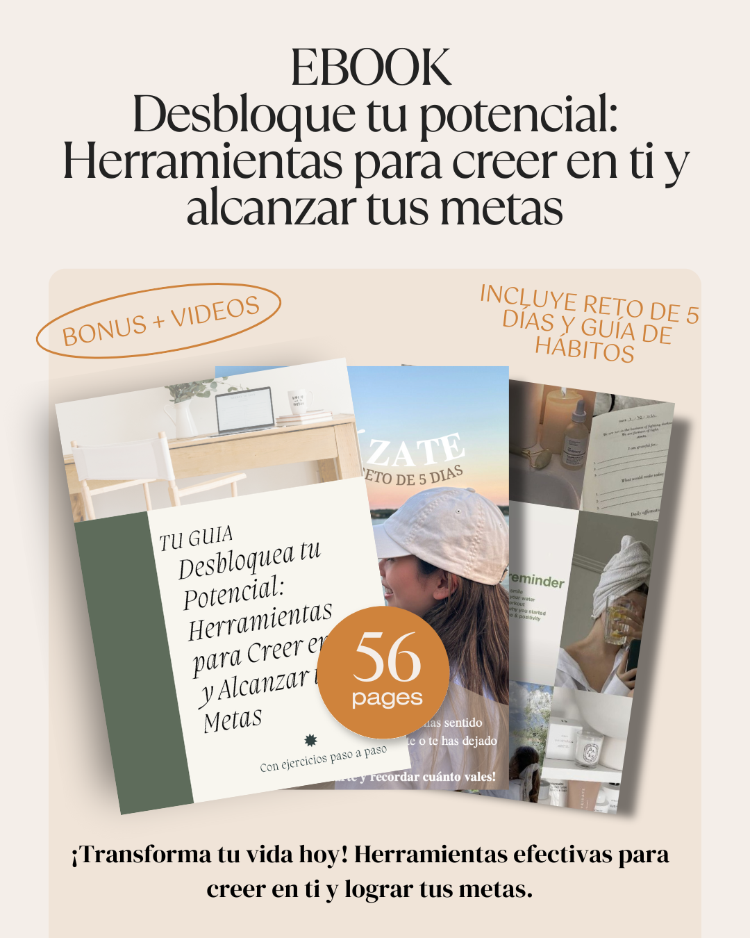 Ebook Desbloquea tu Potencial: Herramientas para Creer en Ti y Alcanzar tus Metas
