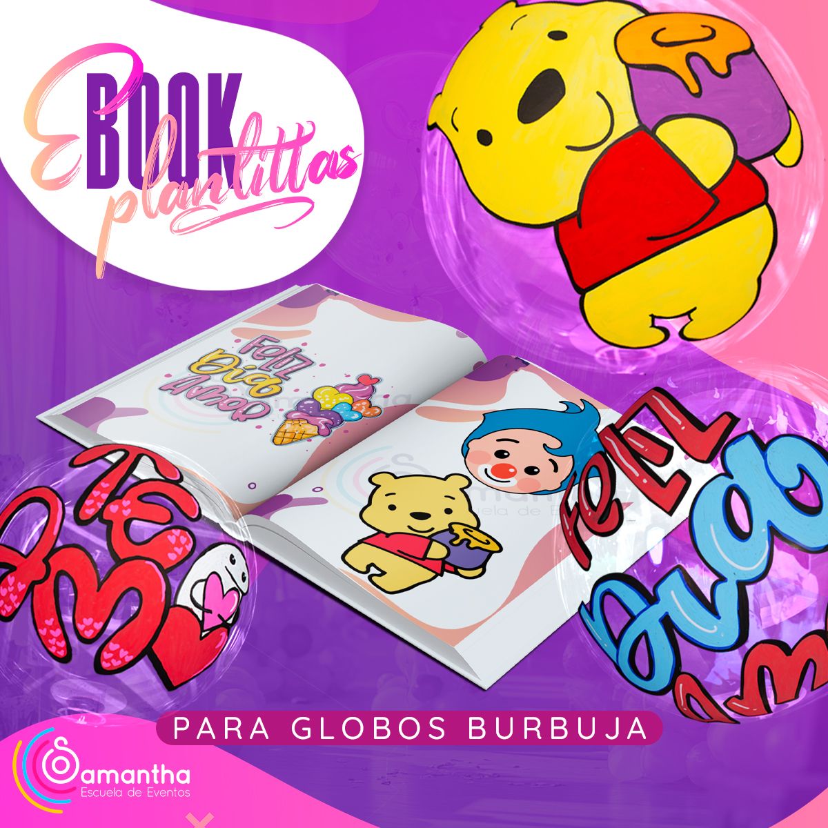 EBOOK - Plantillas de Globos Burbuja por Samantha