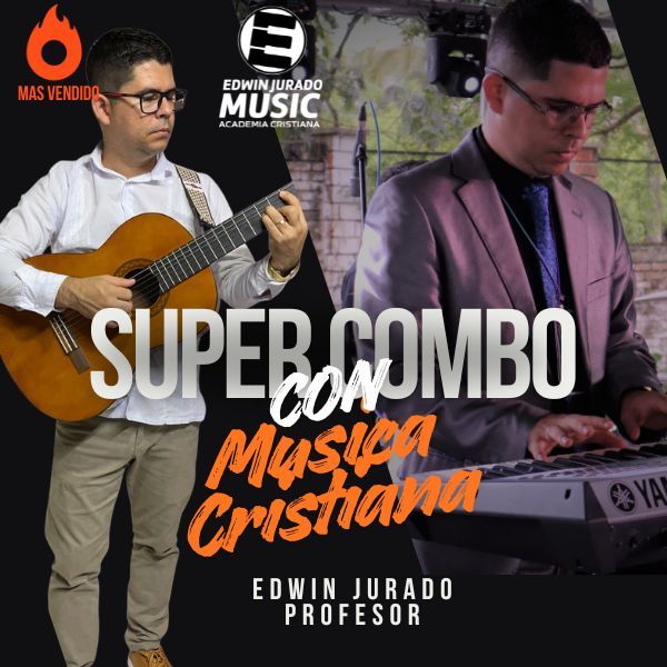 Super Combo Piano y Guitarra Con Música Cristiana