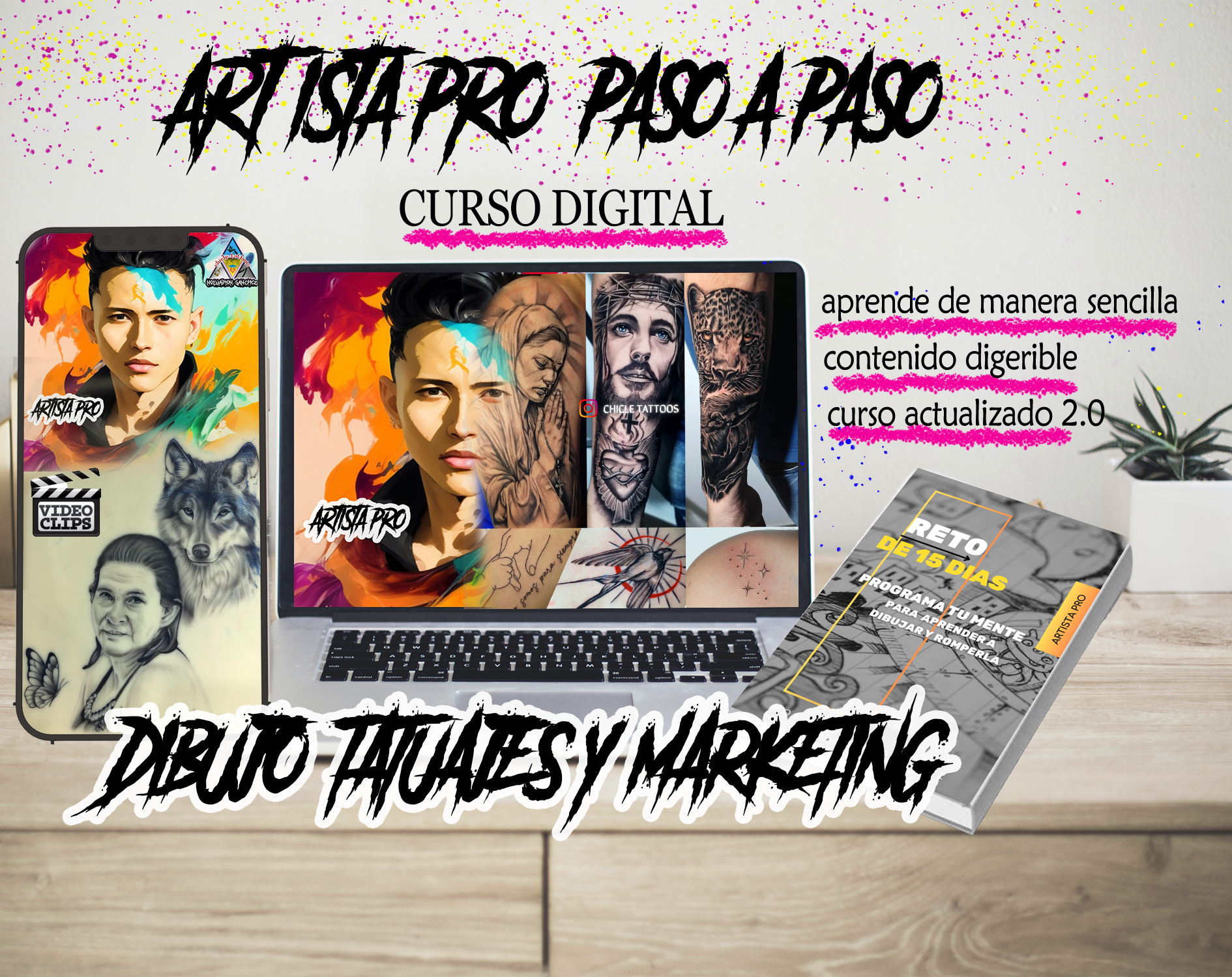 TATUAJES ARTISTA PRO 2.0 PASO A PASO
