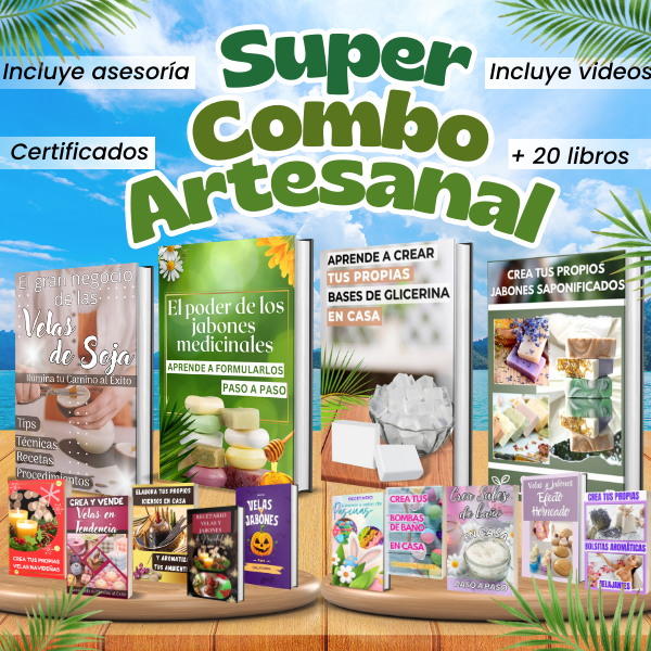 SUPER COMBO ARTESANAL 3 EN 1 (LIBROS + VIDEOS)