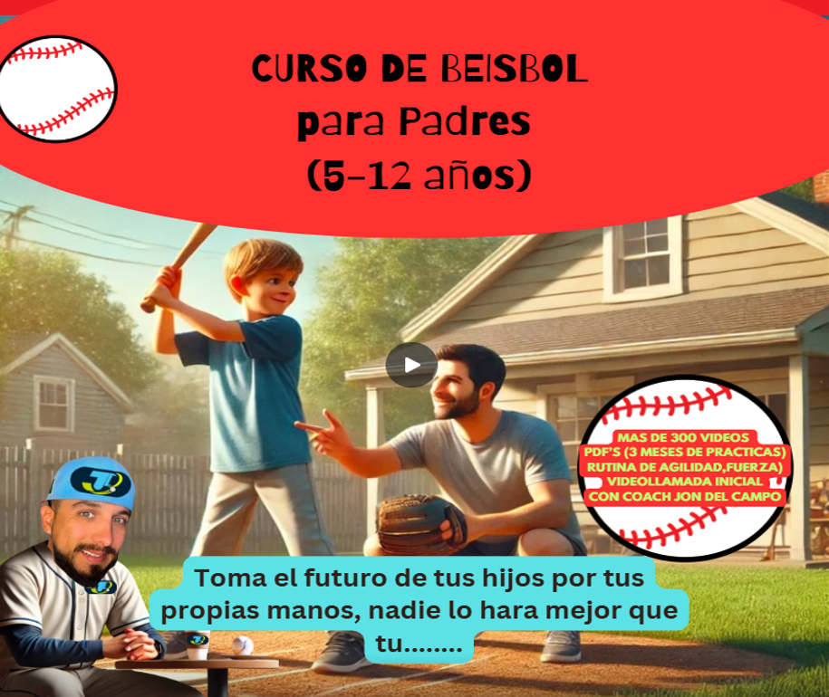 Curso de Beisbol para Padres (5 -12 años)
