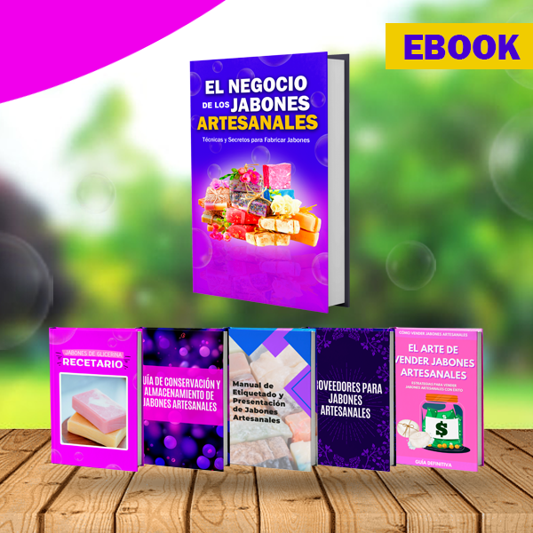 ¨Ebook Premium¨ Todo sobre Jabones Artesanales + 5 BONOS