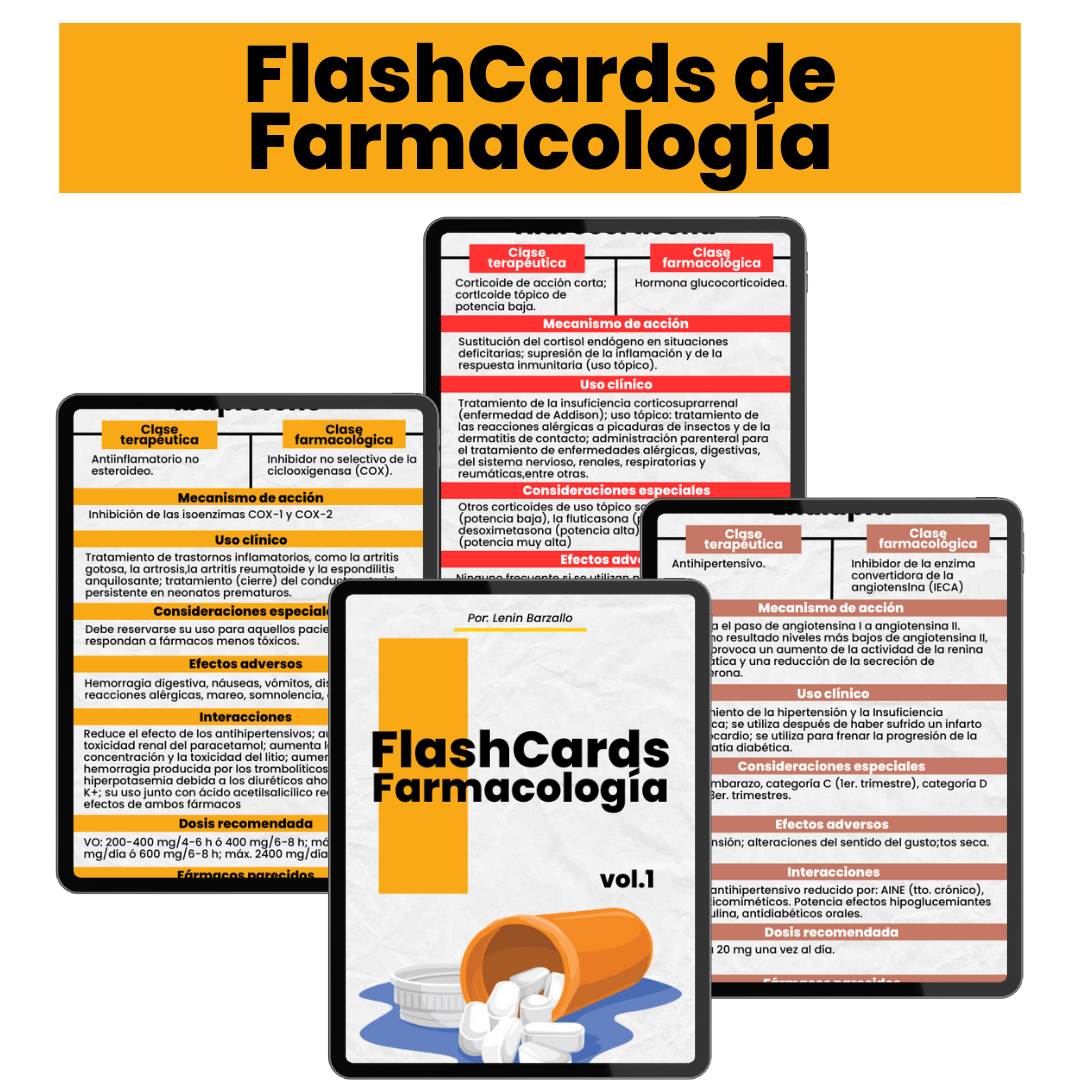 ???? FlashCards de Farmacología