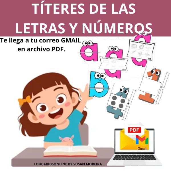 TÍTERES DE LAS LETRAS Y NÚMEROS