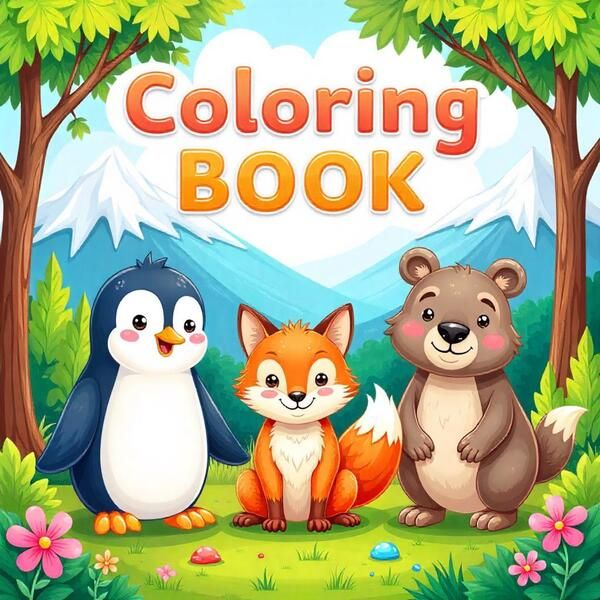 30 Dibujos de Animales para Colorear – Libro Infantil Divertido, Grande y Listo para Imprimir