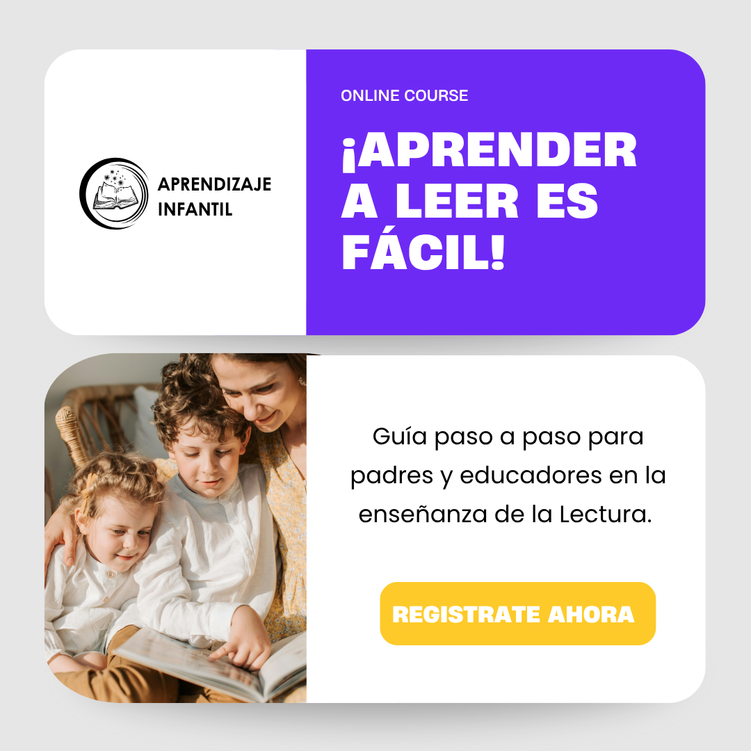 Aprender a Leer. Reconociendo las Letras y sus Sonidos: Guía para Padres o Educadores en la Enseñanza de la Lectura