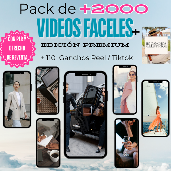 Kit de +2000 Videos Faceles Edición Premium plr mrr