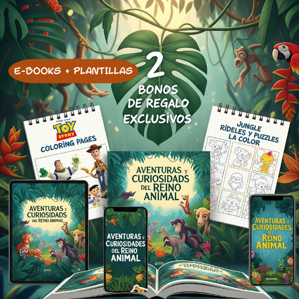 Cuentos + Plantillas para colorear + Bonos de Regalo