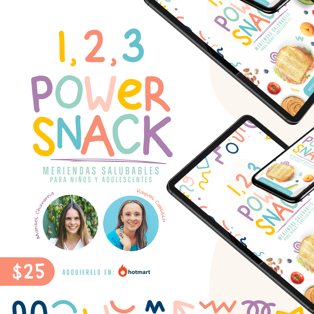 1,2,3 Power Snack - Meriendas saludables para niños y adolescentes