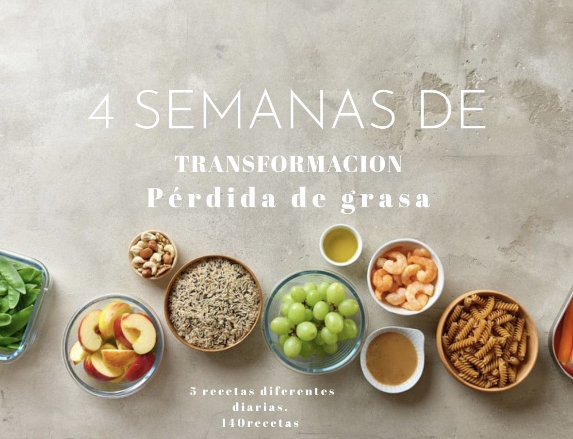 4 semanas de transformación; Perdida de grasa.
