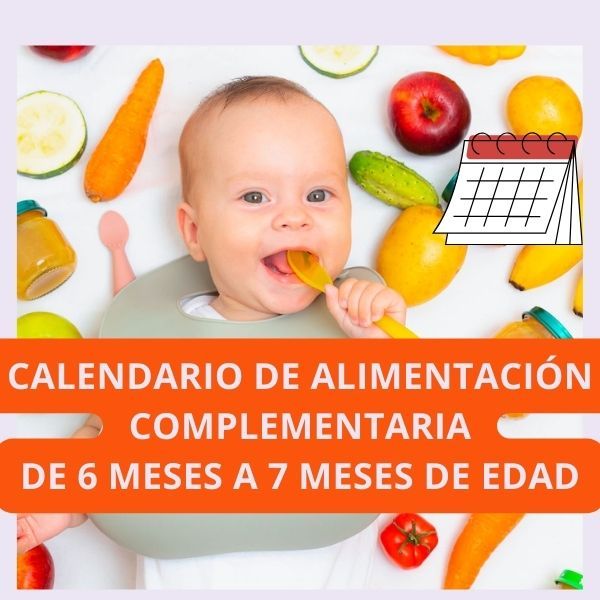 Calendario de Alimentación Complementaria-Menú para los Primeros 30 días