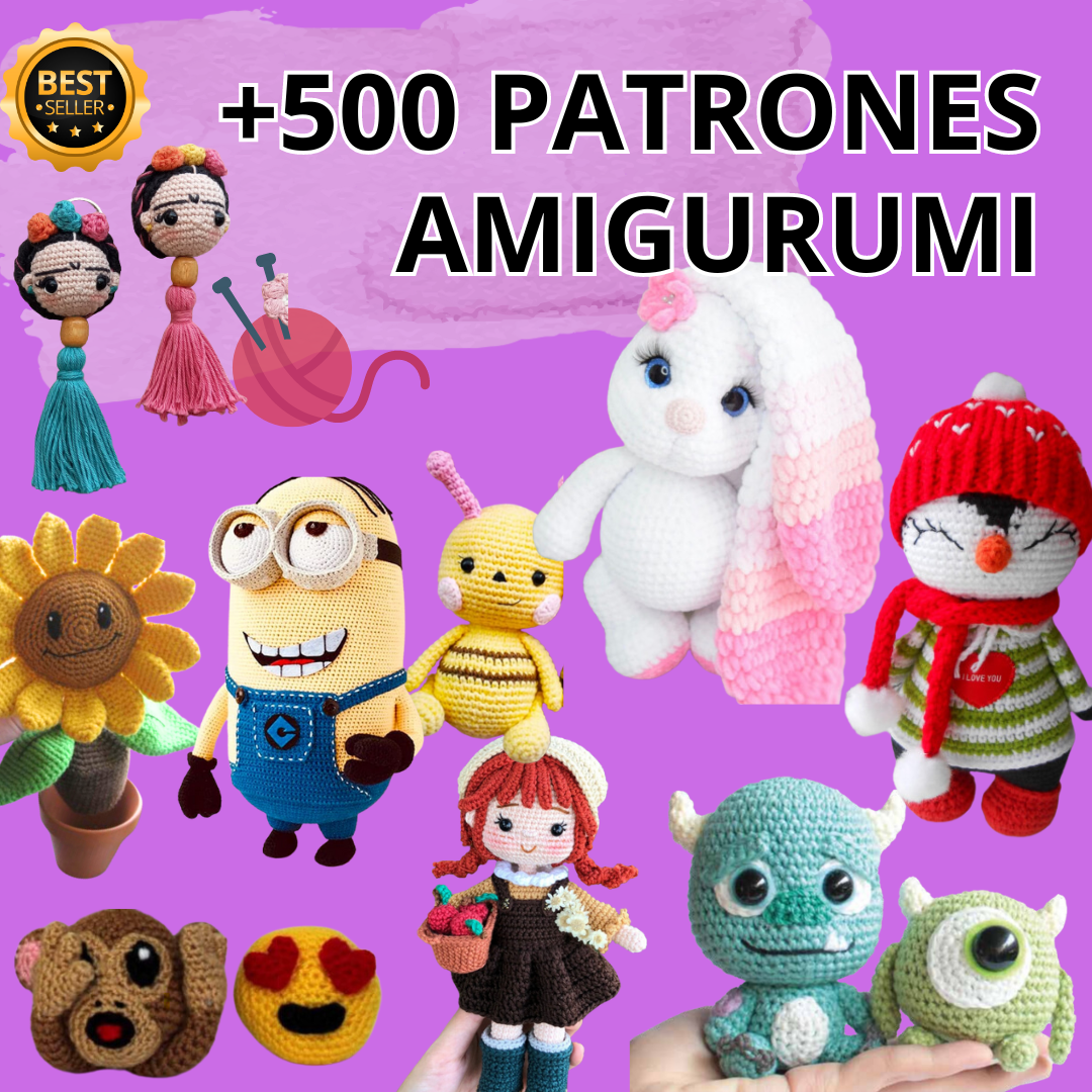 +500 Patrones Amigurumi Paso a Paso????