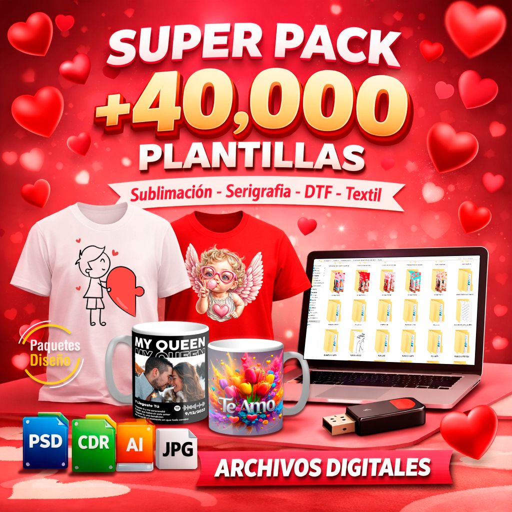 Pack Digital San Valentín ???? | 40,000 Plantillas Listas para Vender y Emprender