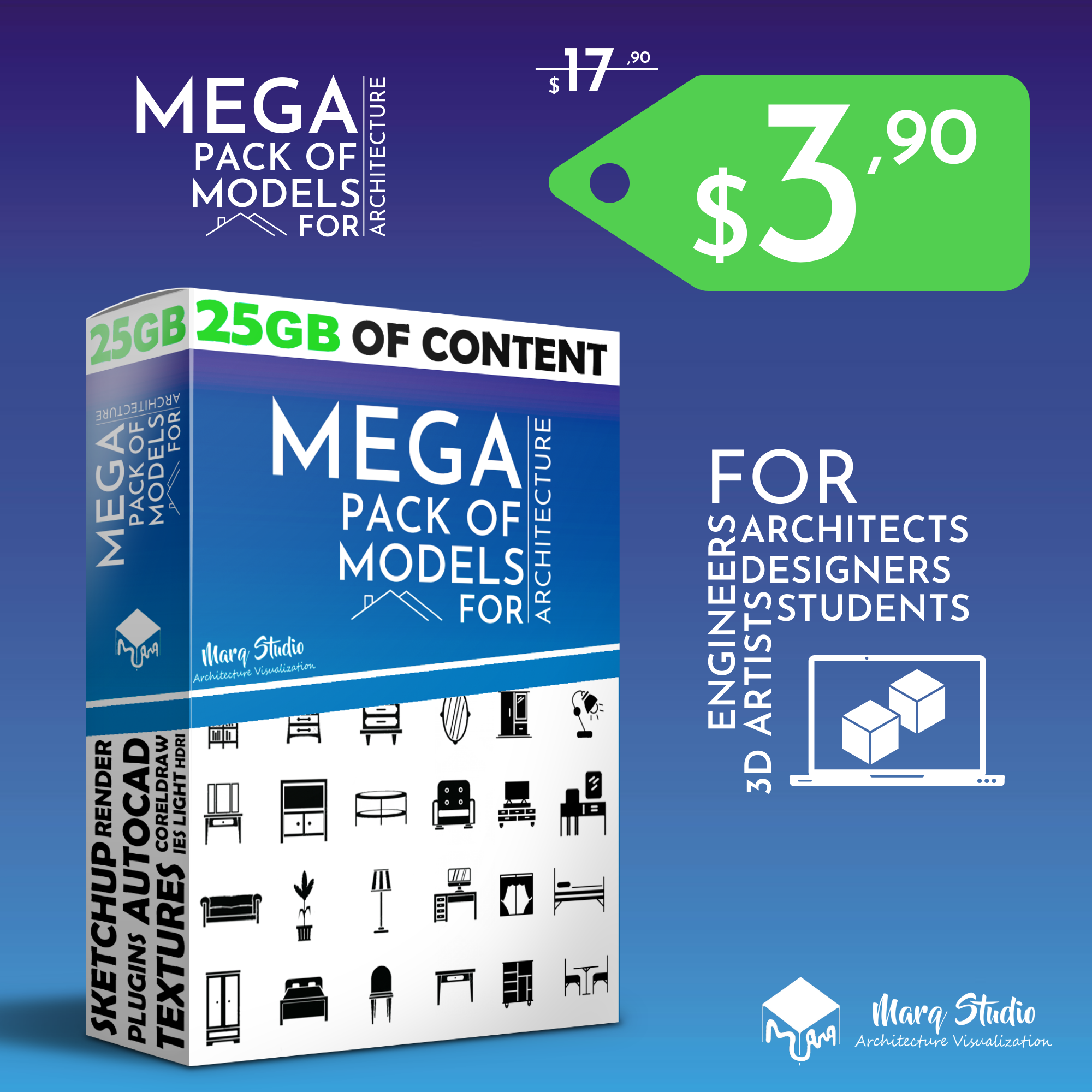 Mega Pack of Models for Architecture