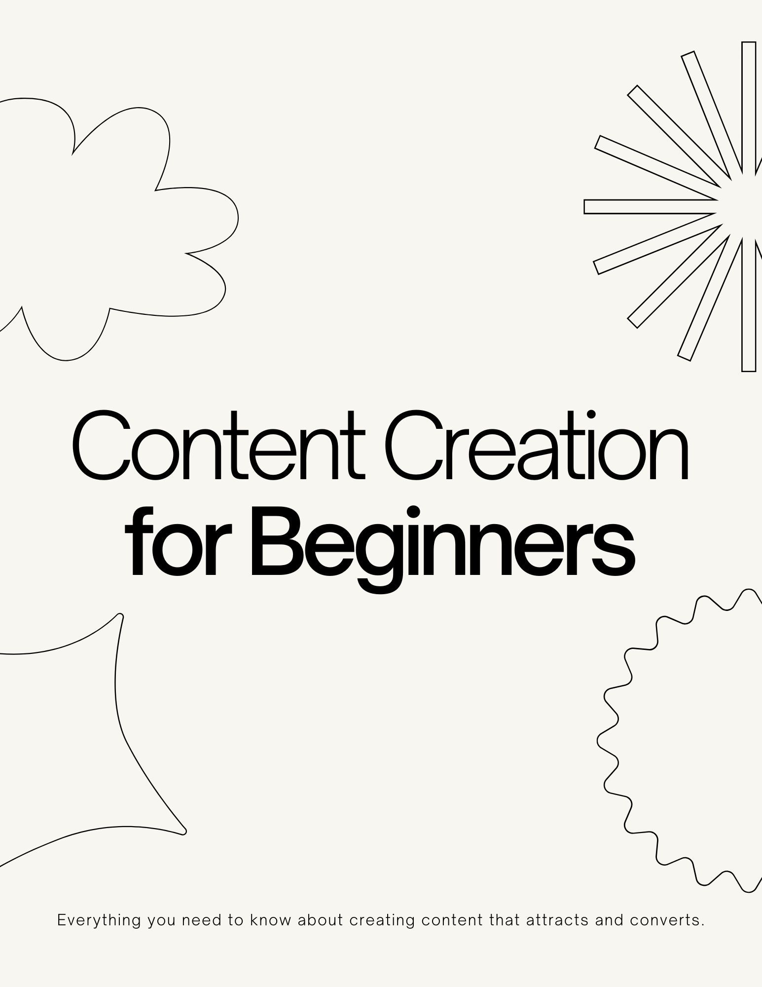 Content Creation for Beginners