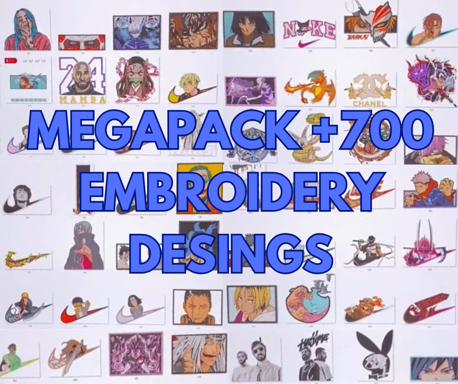 PACK MATRICES NIKE/ANIME BORDADO EMBROIDERY