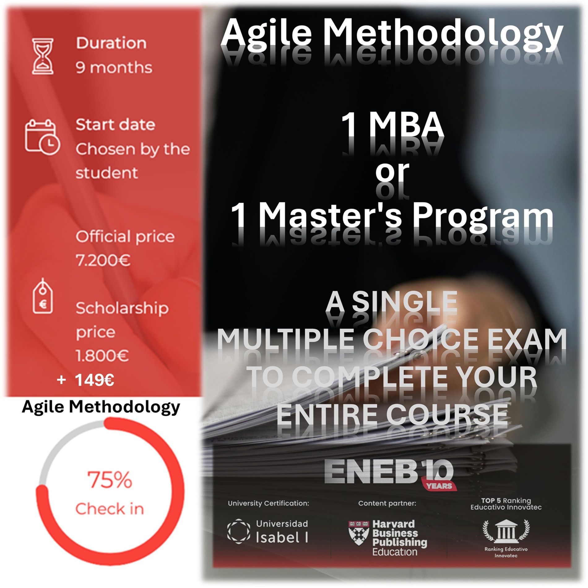 Agile Methodology - 1 MBA or Master's Program