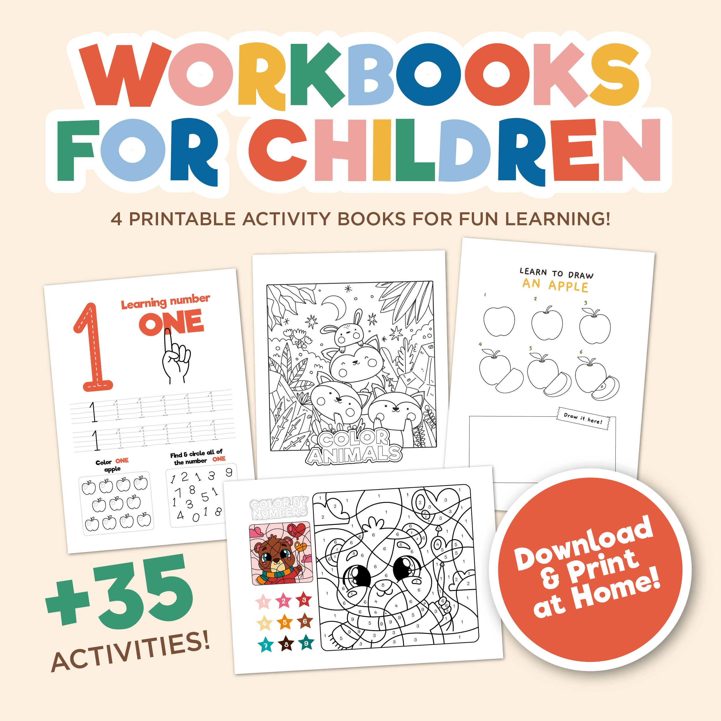 Workbooks for children - Libros de actividades para niños (Ebook)