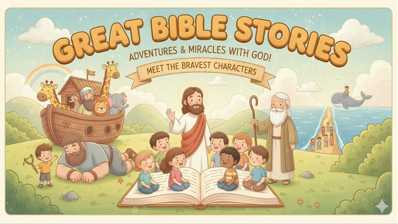 Epic Bible Stories for Kids: Heroes, Miracles & Adventures with God