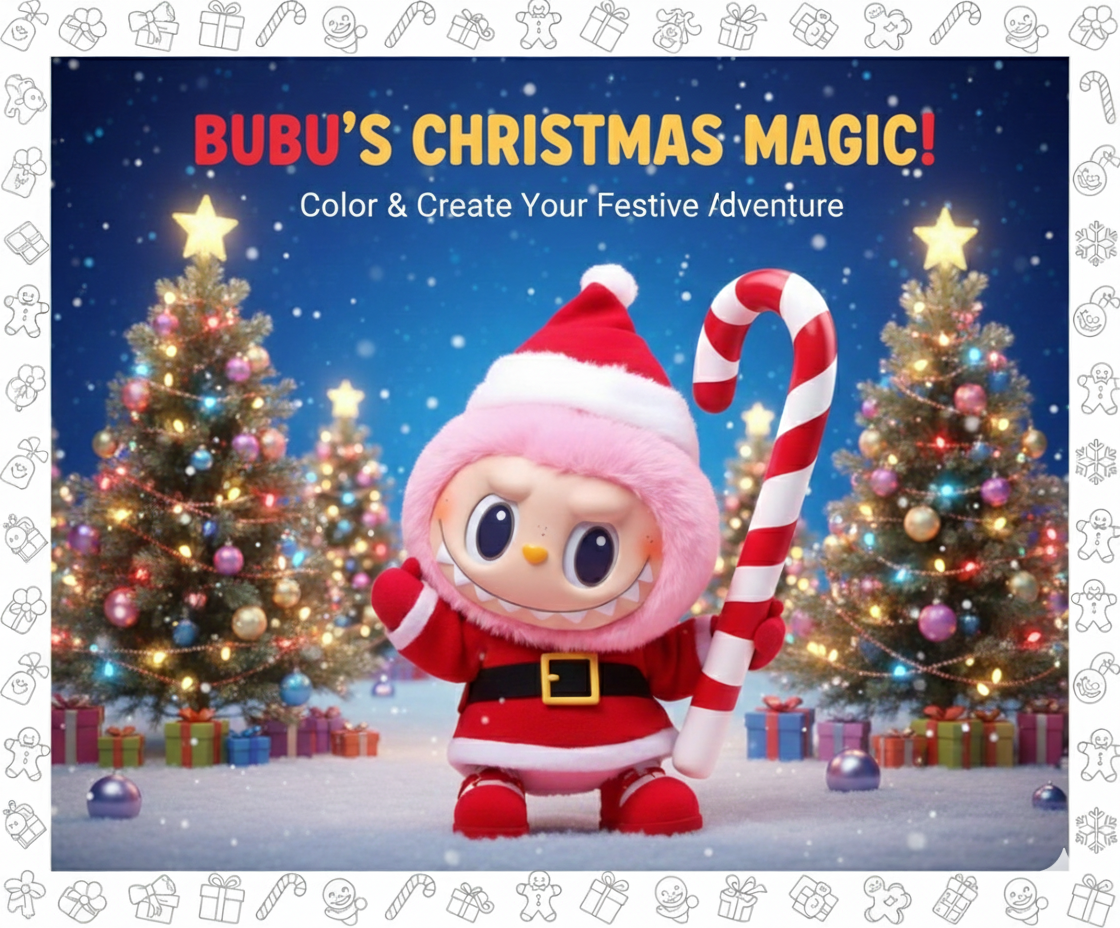 BUBU'S CHRISTMAS MAGIC! The Viral Coloring Book That Will Make Your Kids Smile This Holiday Season.