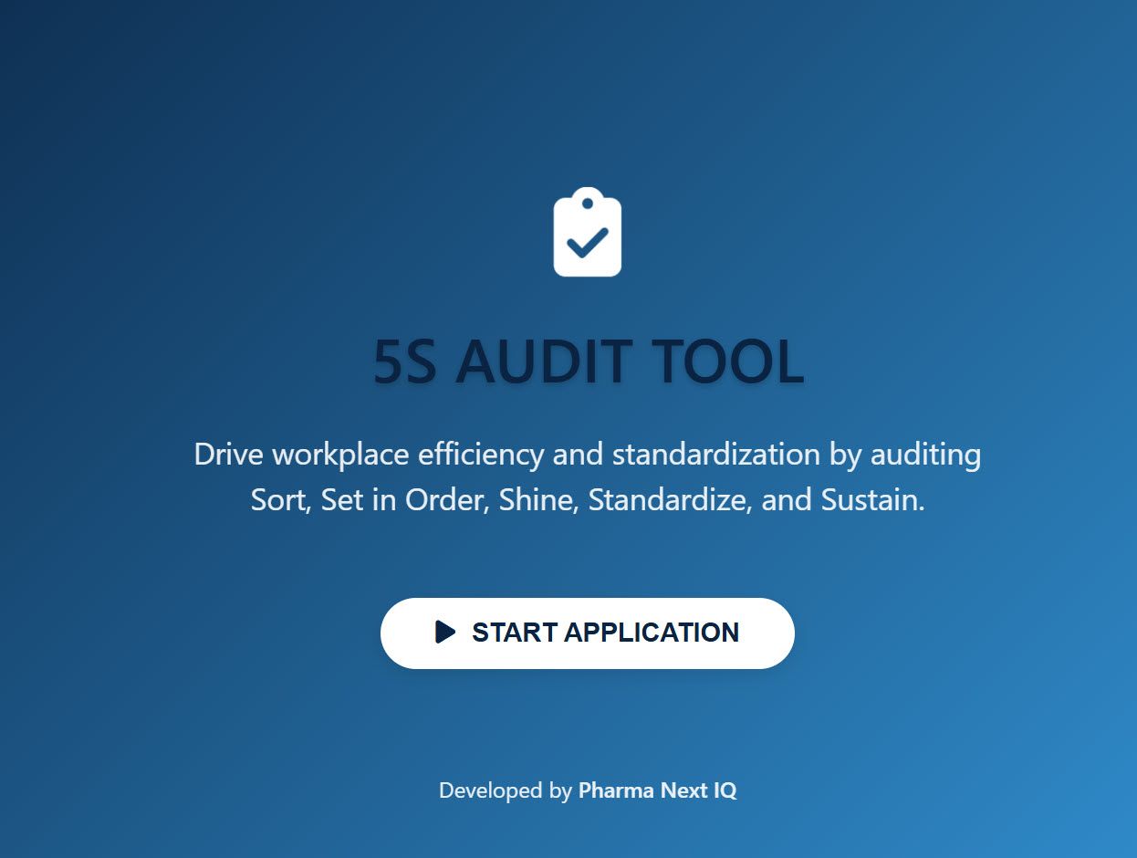 5S Audit Software Workplace Efficiency Tool Digital Lean Optimizer Precise