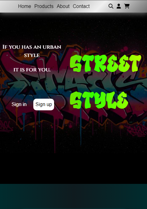 Landing Page - store website - street style extend license