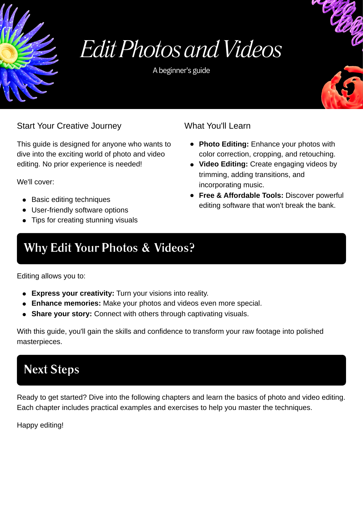 Edit Like A Pro (even if you’re a beginner)