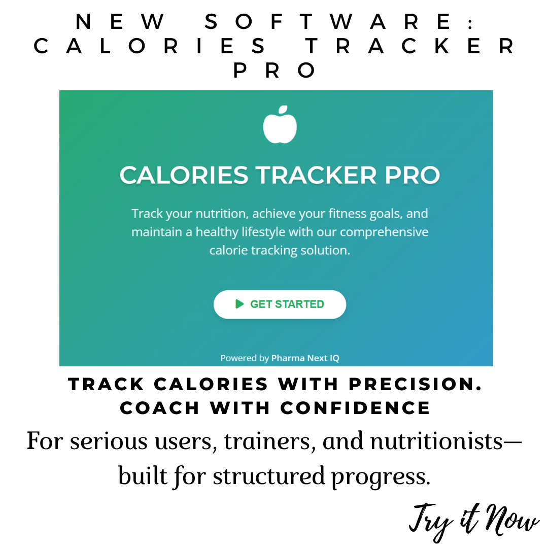 Calories Tracker Software Nutrition Planner Digital Fitness Tool Precise