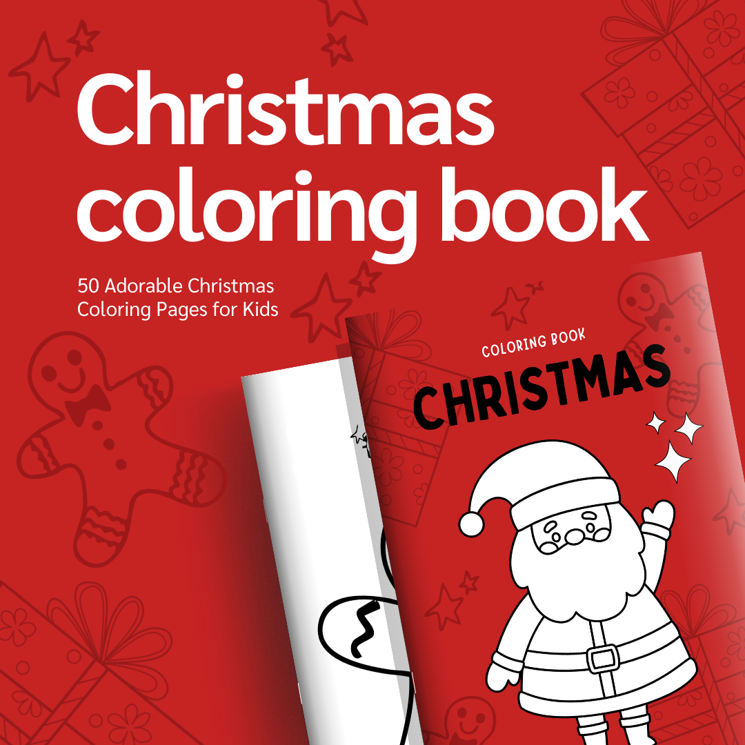 Christmas Coloring Book for Kids – 50 Cute Holiday Pages to Print