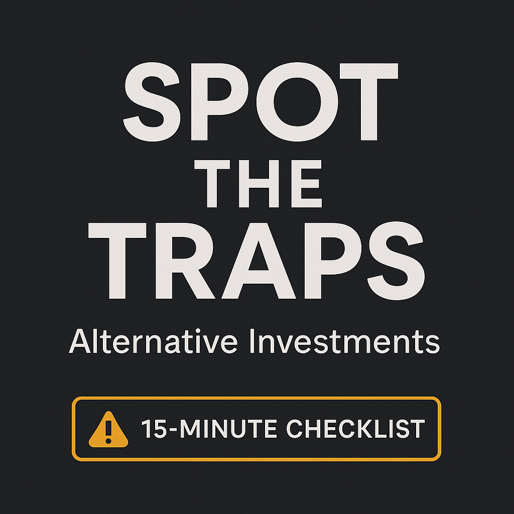 Spot the Trap: Investor’s Guide to Alternative Investments