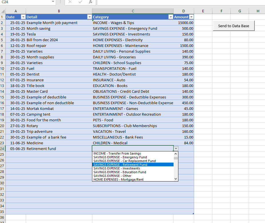 Family Expense Record