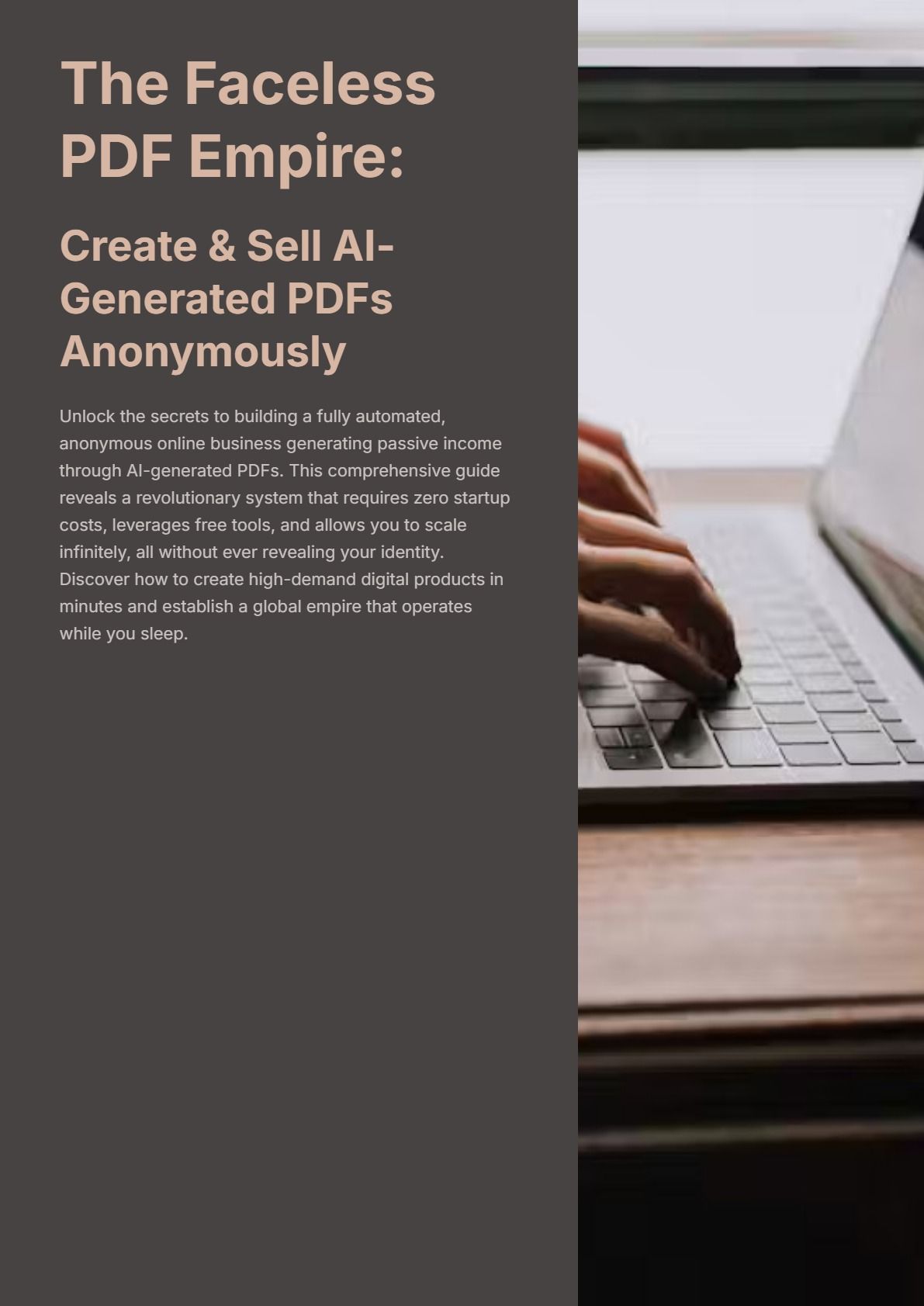 Faceless AI PDF Business | Sell Digital Products on Hotmart & Etsy with Free Tools (No Face Needed)