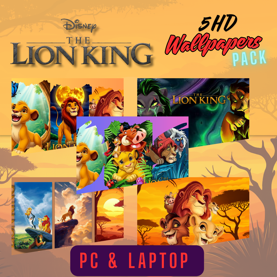 5 HD Lion king wallpapers (pack)