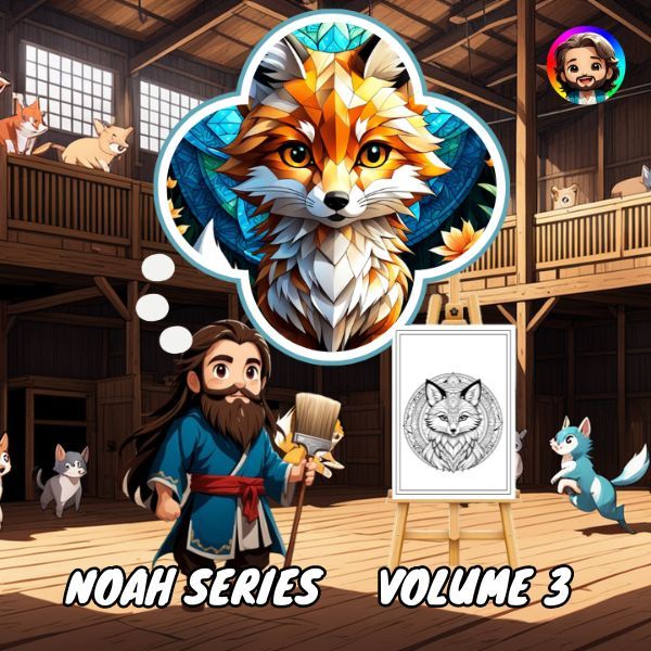 Noah Series - 20 animal coloring pages (complex traces) - Volume 3