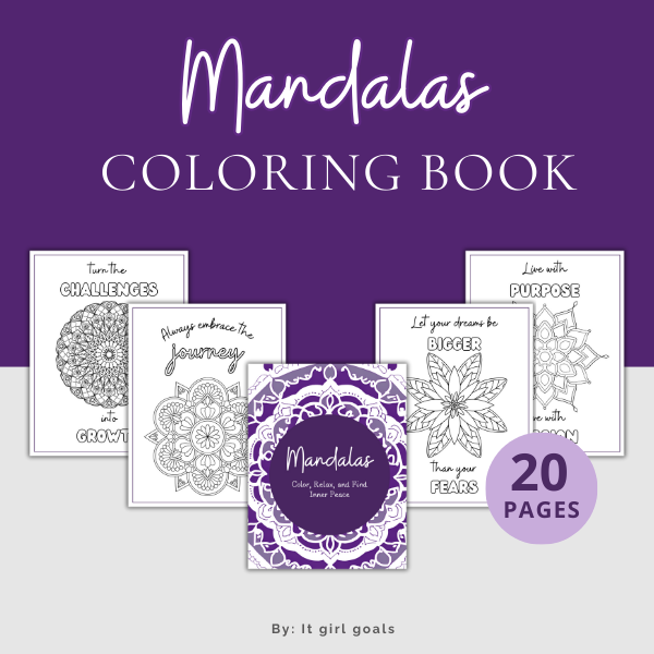 Mandalas coloring book: Color, Relax, and Find Inner Peace