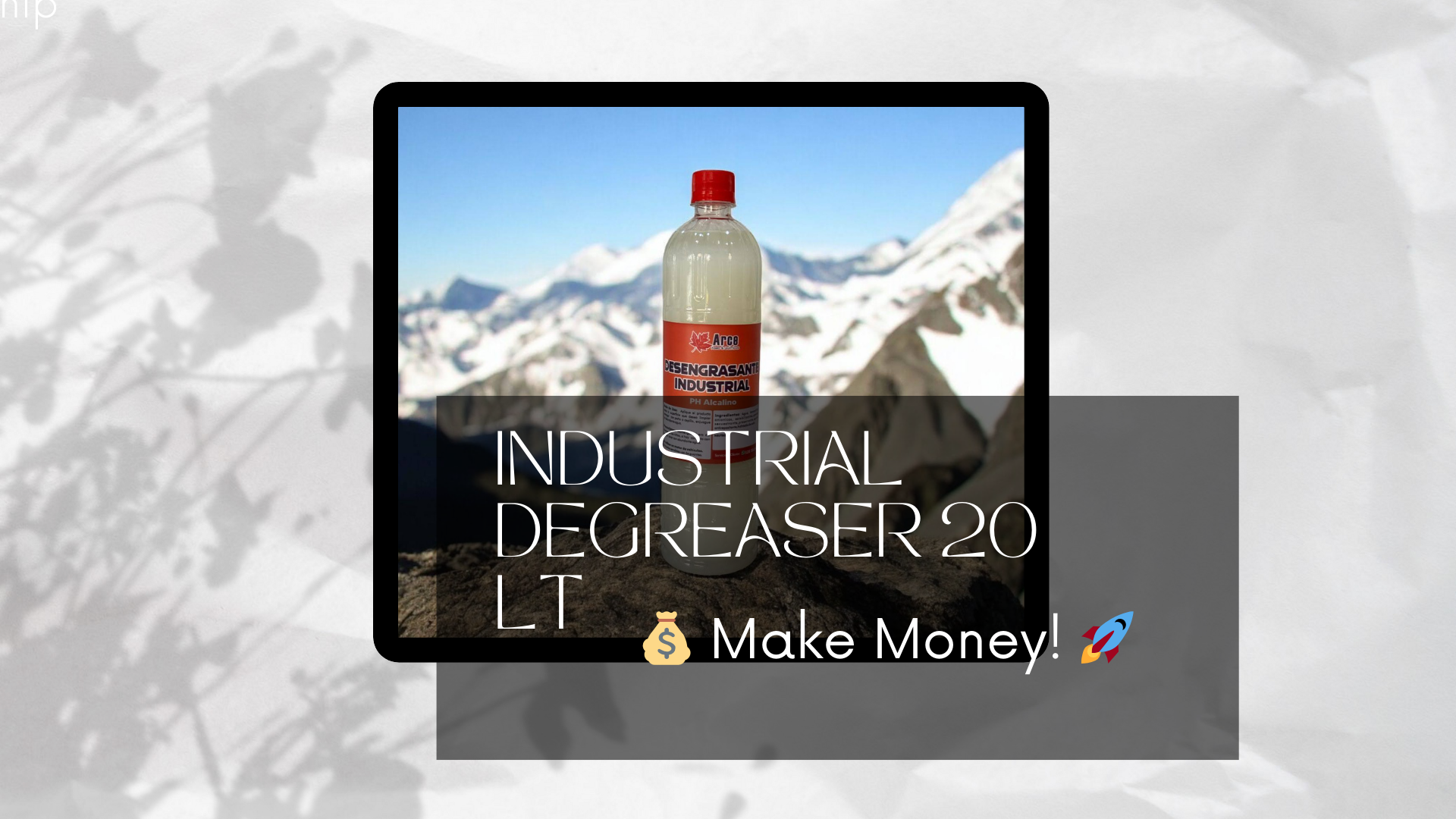 ???????? Industrial Degreaser Success | Your Formula to Start and Profit ????????️